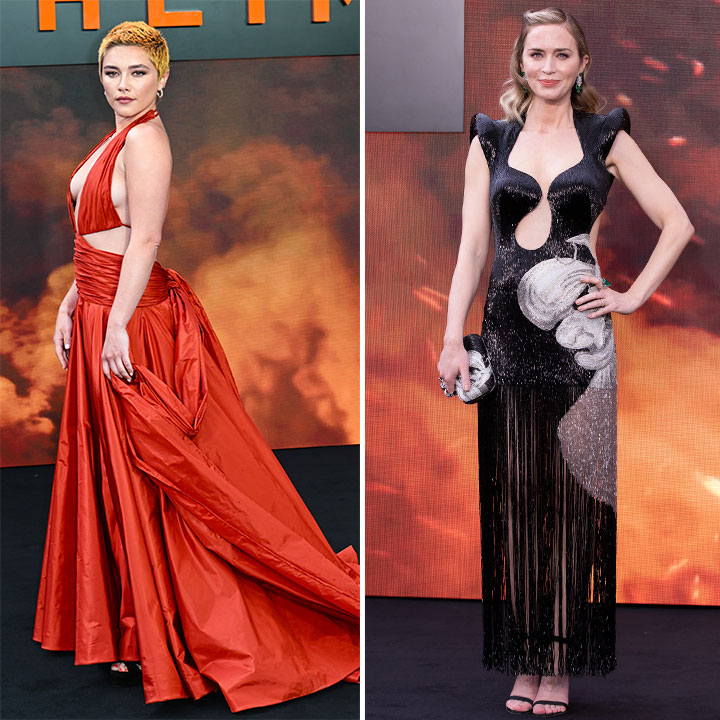 Emily Blunt Florence Pugh Oppenheimer Premiere Dress