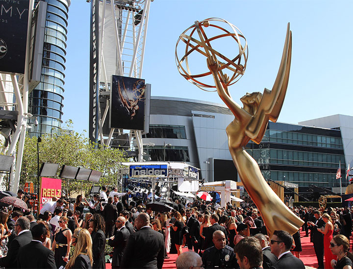 The Emmy's red carpet in 2012