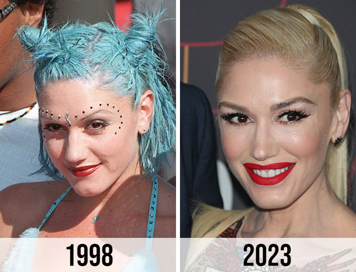 Gwen Stefani nose 1998 to 2023