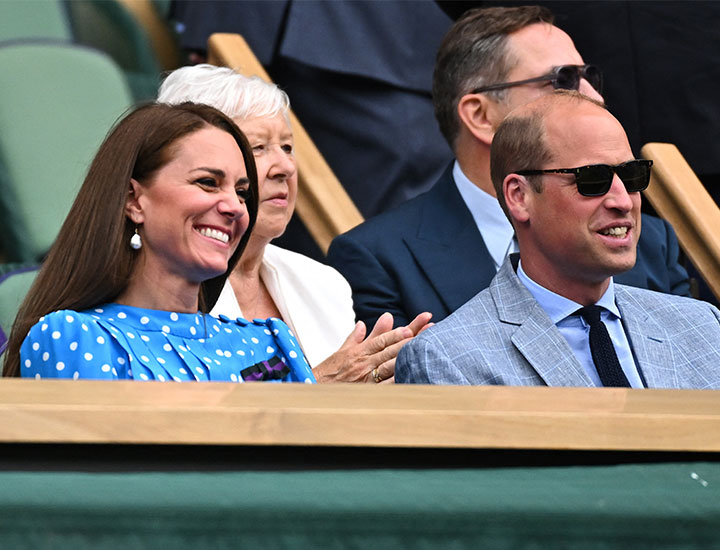 Kate Middleton and Prince William at Wimbledon 2022