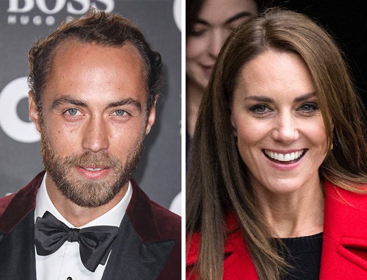 kate middleton brother james middleton side-by-side split screen pic