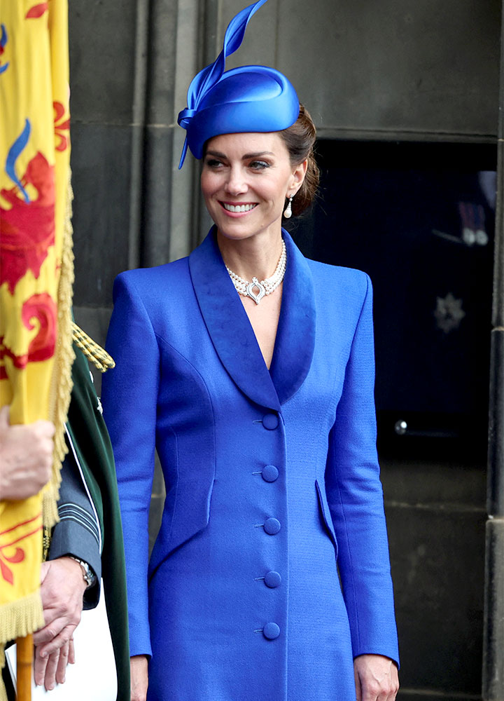 kate middleton edinburgh scotland blue outfit 2023