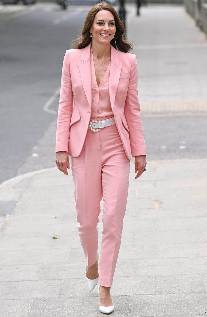 Kate Middleton wears recycled pink ME + EM dress at Chelsea Flower