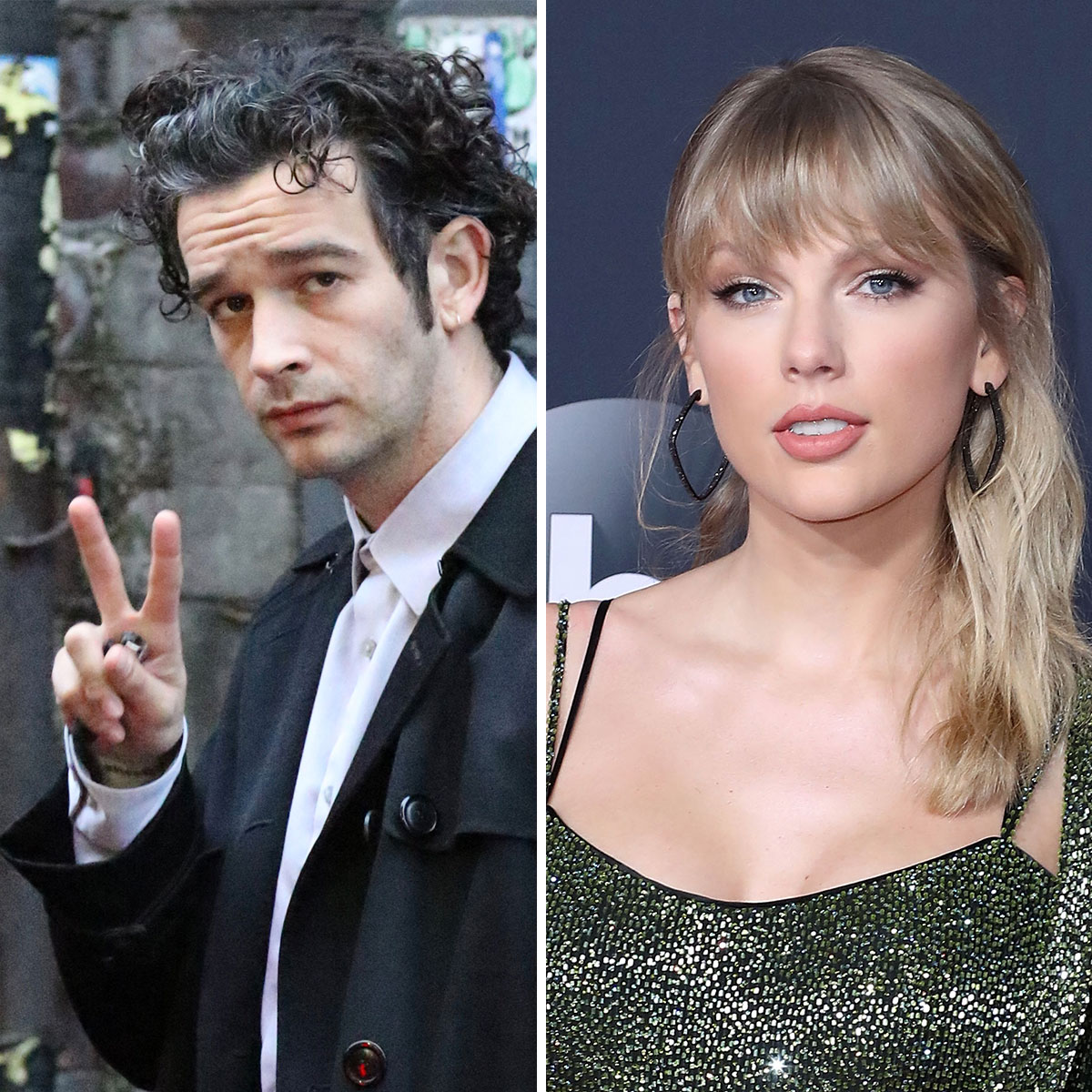 matty healy taylor swift side-by-side red carpet photos