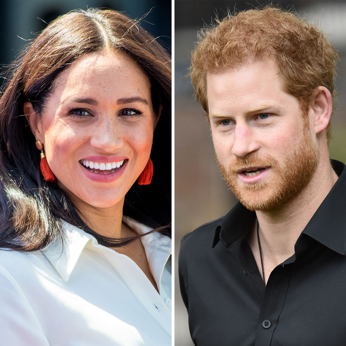 meghan markle prince harry split screen side-by-side headshots