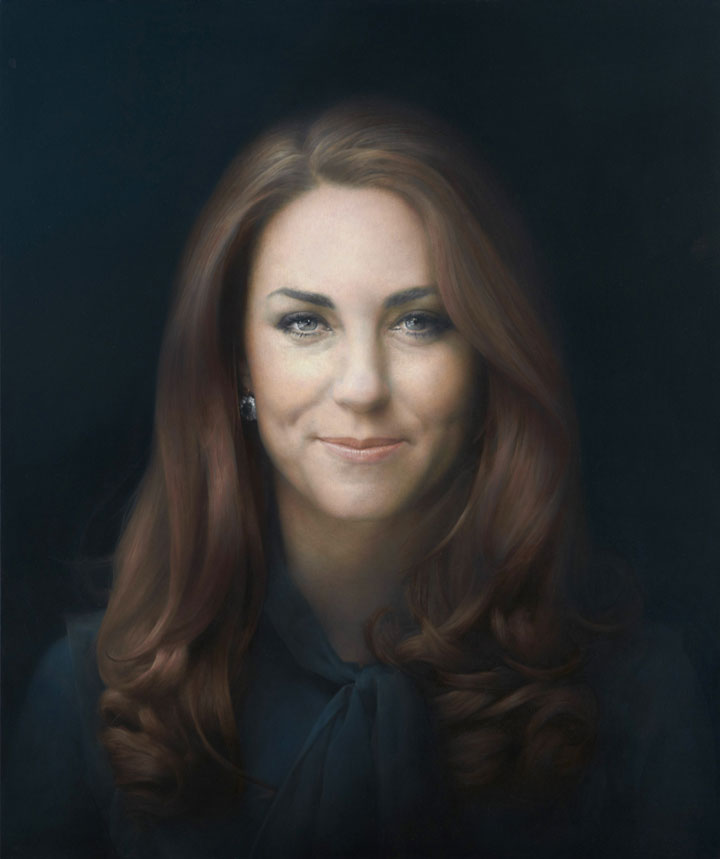 Kate Middleton portrait by Paul Emsley National Portrait Gallery