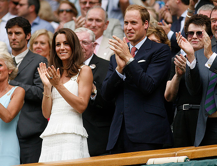 Kate Middleton and Prince William at Wimbledon 2011