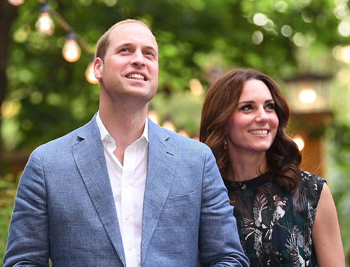 Prince William Kate Middleton smiling Clarchens Ballhaus 2017