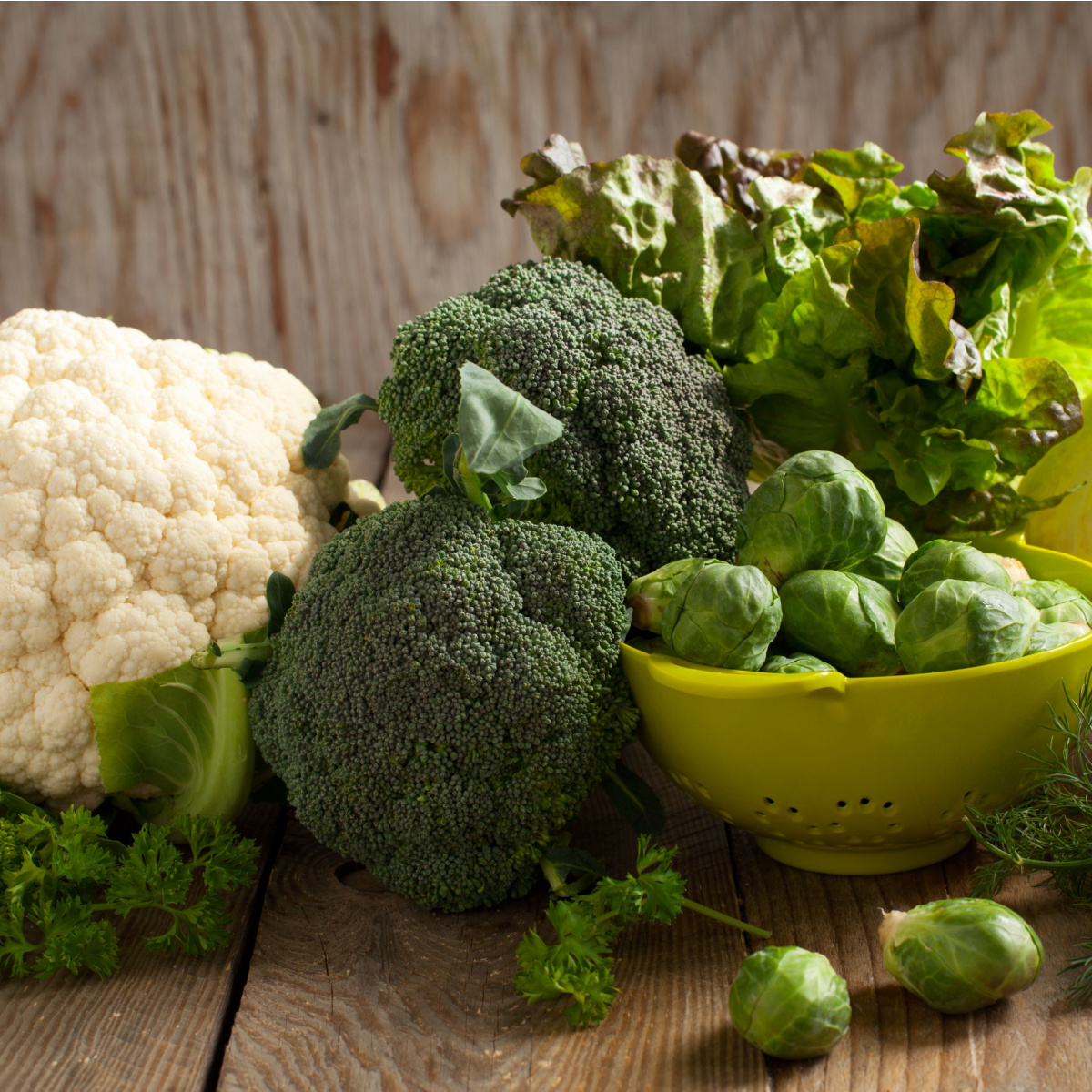 cauliflower leafy greens