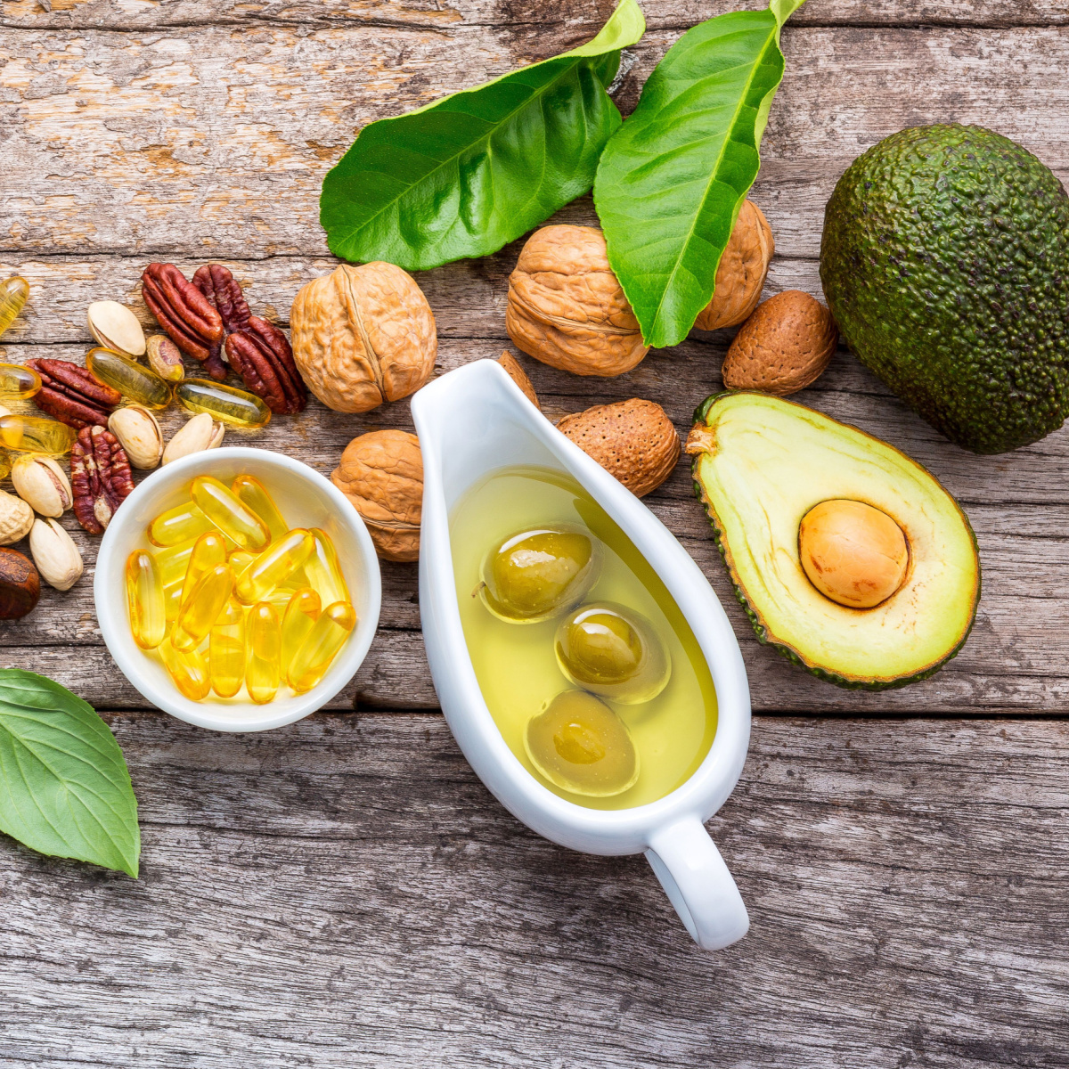 healthy fats avocado oil olives nuts