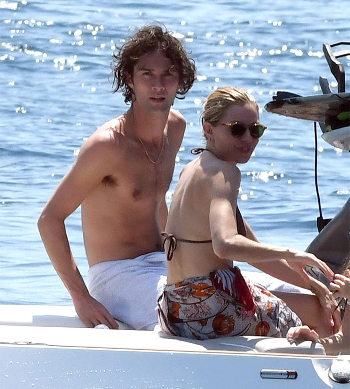 Sienna Miller and Oli Green on vacation in the south of France