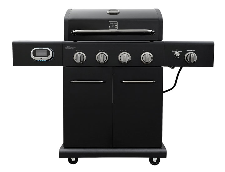 Kenmore 4-Burner Smart Gas Grill with Side Searing Burner