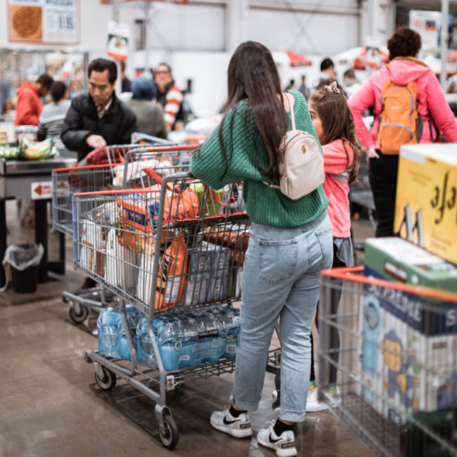 woman shopping at costco