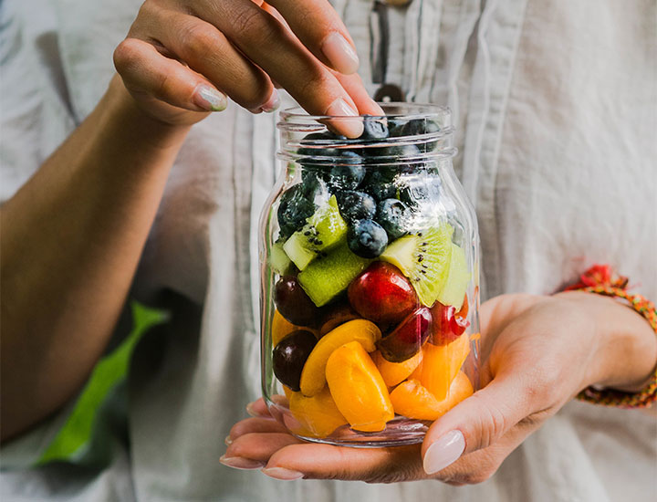 jar of fruit salad