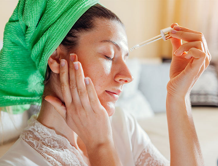 woman-doing-morning-skincare