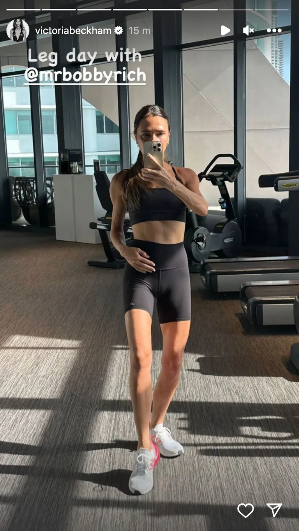 Victoria Beckham Workout At Gym