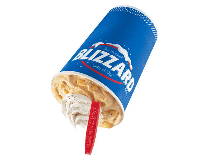 Dairy Queen Pumpkin Pie Blizzard (pictured upside-down)