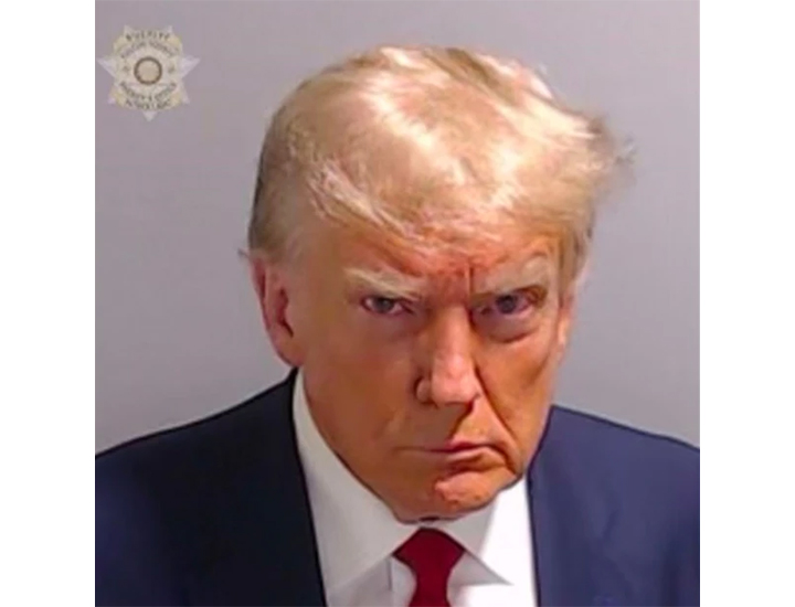 Donald Trump mugshot from Fulton County Jail, Atlanta, GA