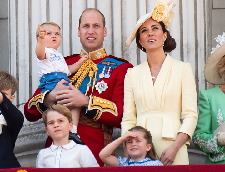 Kate Middleton Prince William and kids Trooping The Color 2019