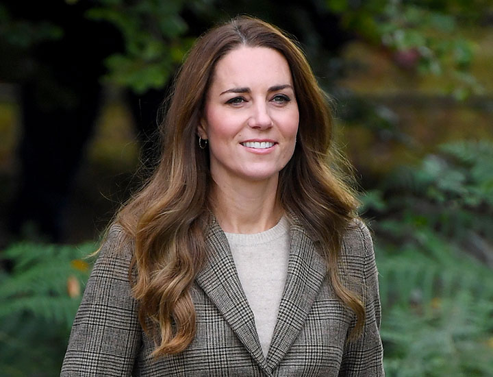 Kate Middleton plaid coat 2021