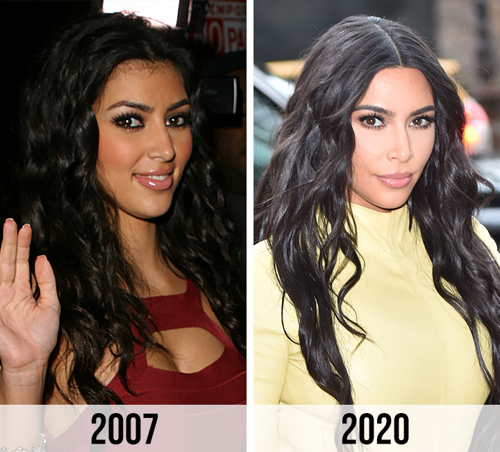 Kim Kardashian 2007 vs 2020
