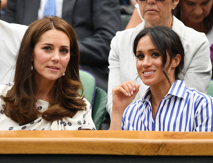 Kate Middleton Meghan Markle Wimbledon 2018