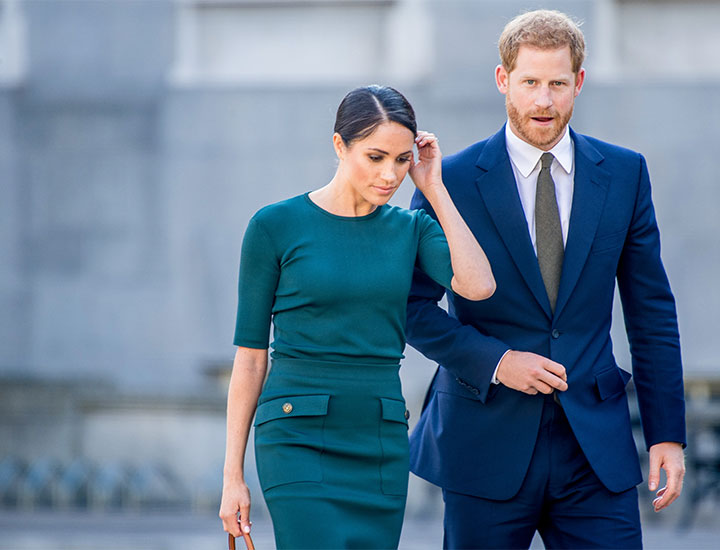 Prince Harry Meghan Markle blue outfits