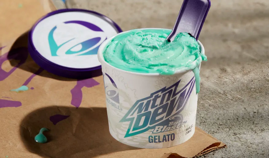 Taco Bell Baja Blast Gelato