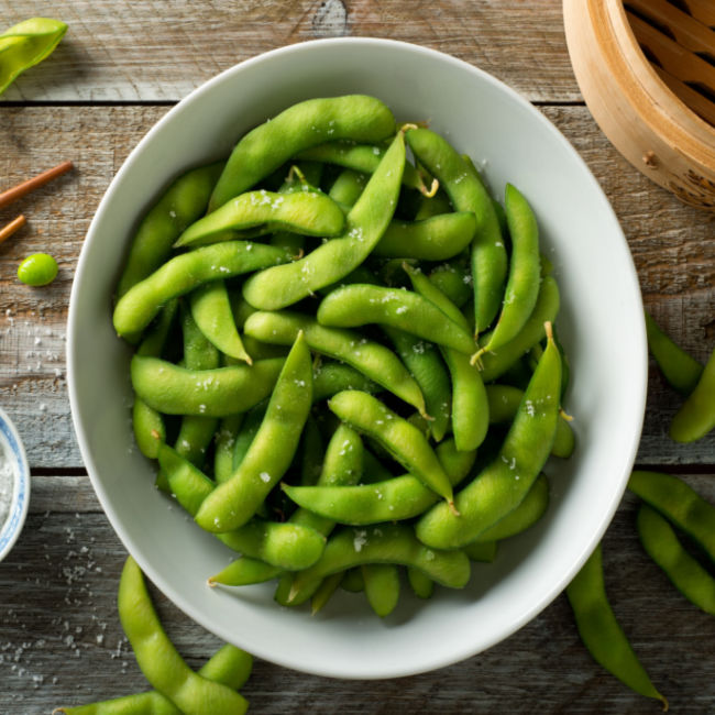 bowl of edamame