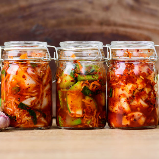 jars of fermented foods