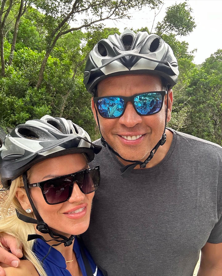 Alex Rodriguez Instagram bike helmet