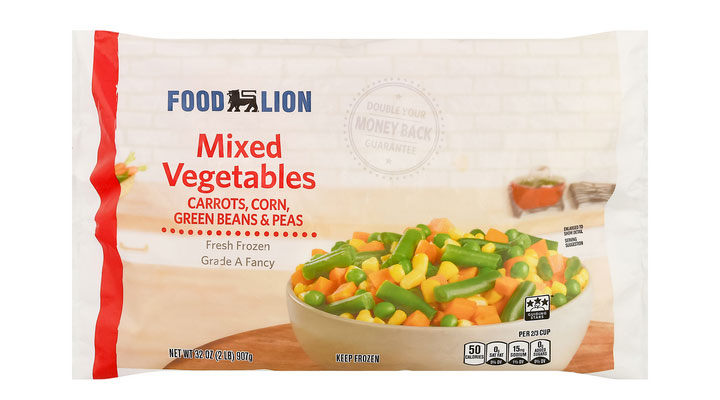 food lion brand frozen mixed vegetables