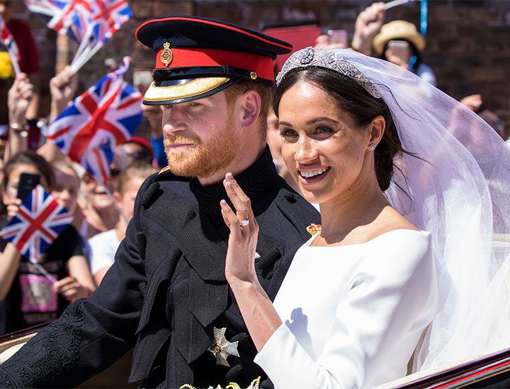 Meghan Markle and Prince Harry on their wedding day, May 19 2018