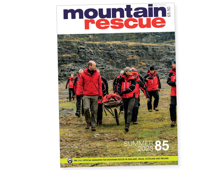 Mountain Rescue England Wales Scotland Ireland 2023 cover Prince William Kate Middleton