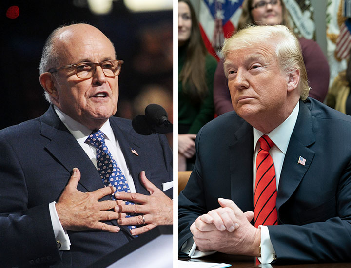 Rudy Giuliani and Donald Trump