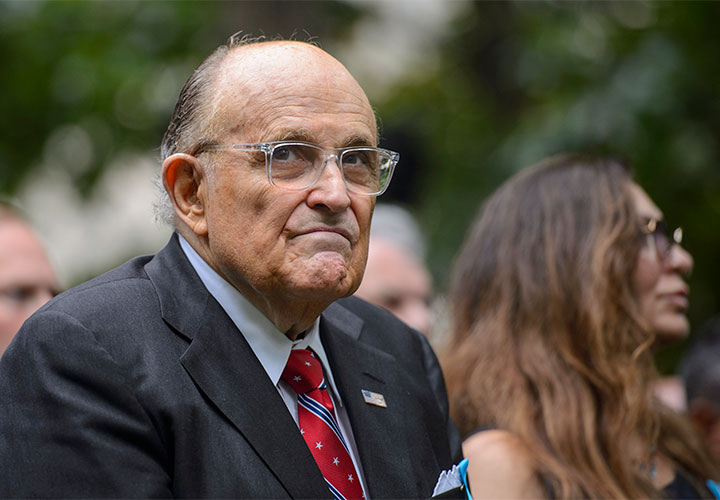 Rudy Giuliani at the 9/11 Memorial