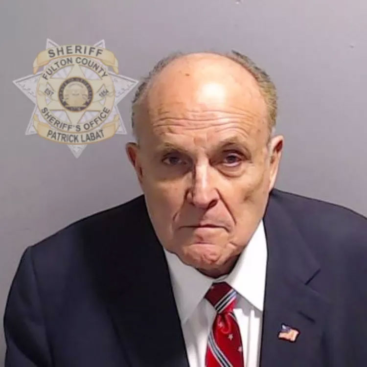 Rudy Giuliani's Georgia mug shot