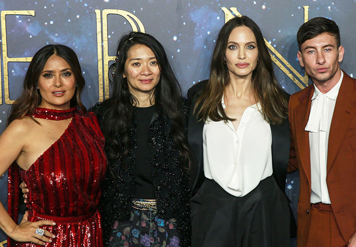 Salma Hayek Angelina Jolie The Eternals screening