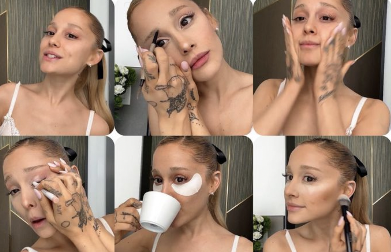 Ariana Grande Posts Sultry Photo In Figure-Hugging Silver Dress As She Gets  Emotional Over Botox And Filler Use - SHEfinds