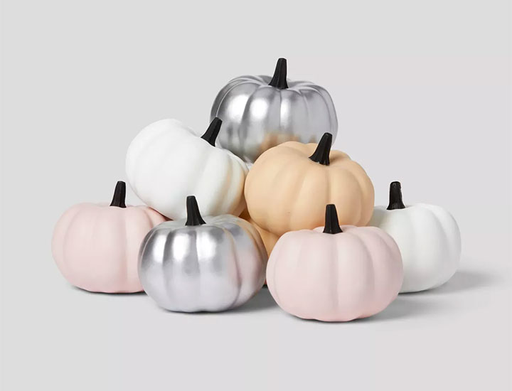 Target Bootiful Painted Pumpkins Halloween decorative sculpture set