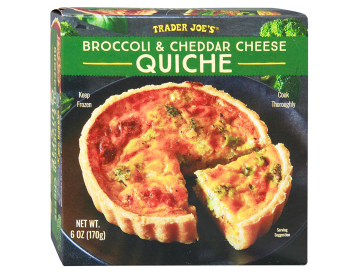 trader joe's frozen broccoli cheddar quiche