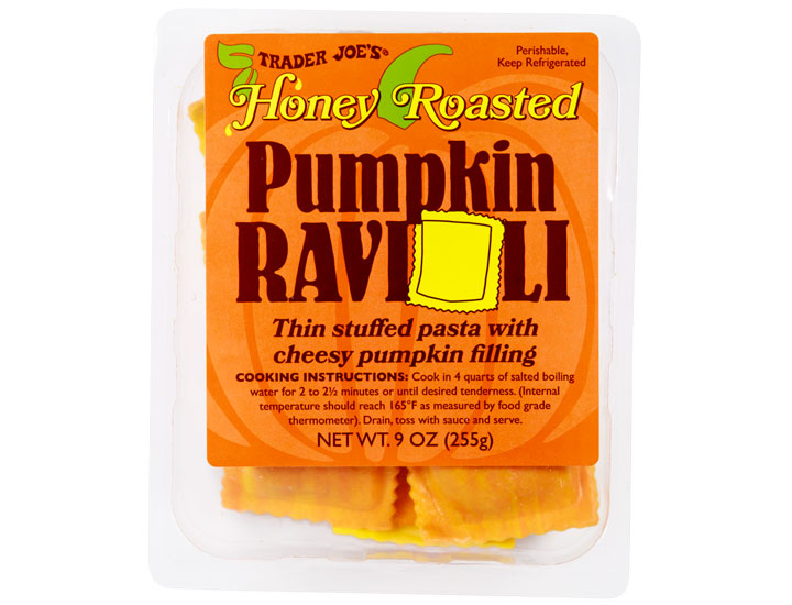 trader joe's honey roasted pumpkin ravioli