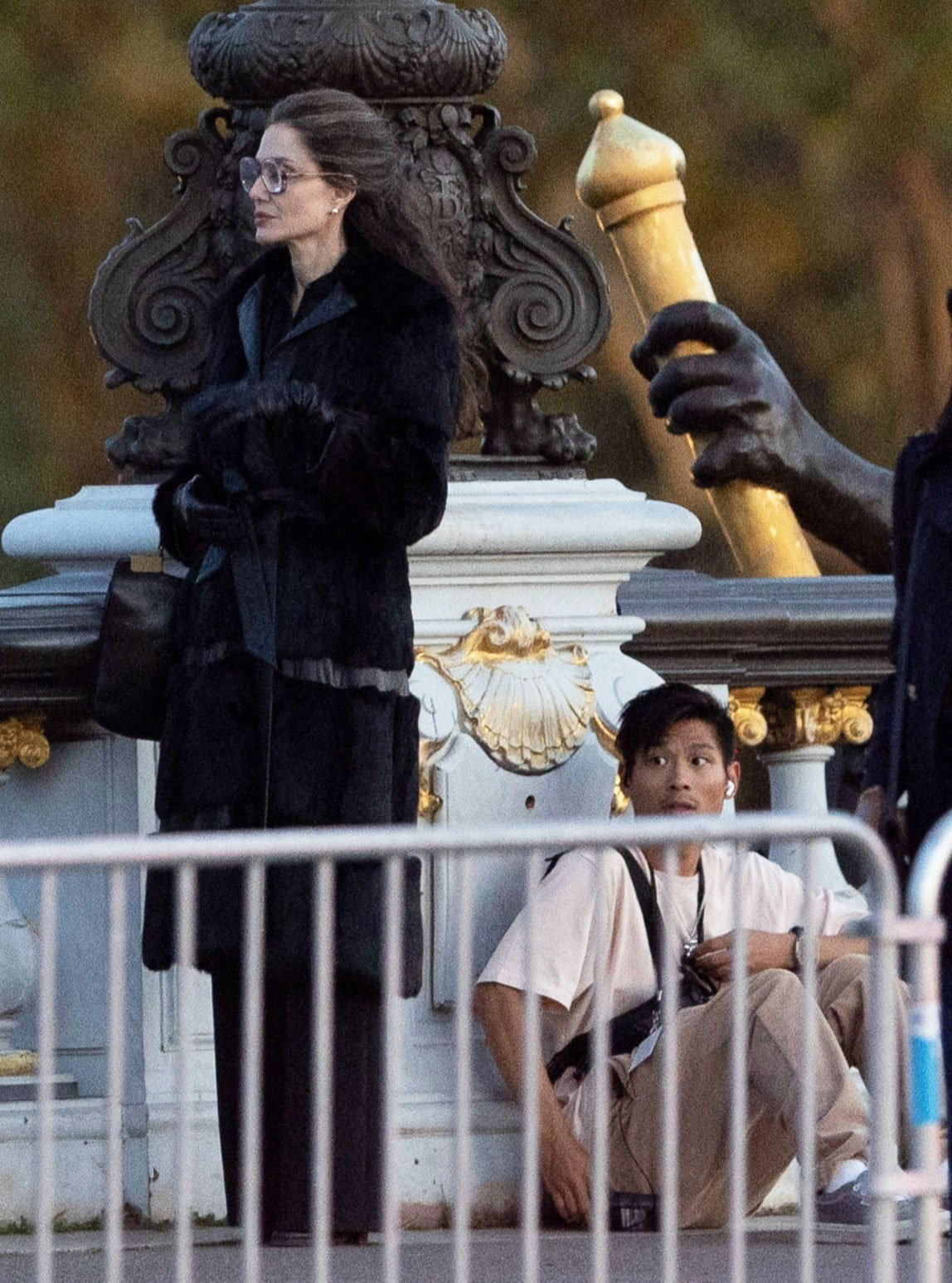 Angelina Jolie on set Maria Callas biopic son Pax