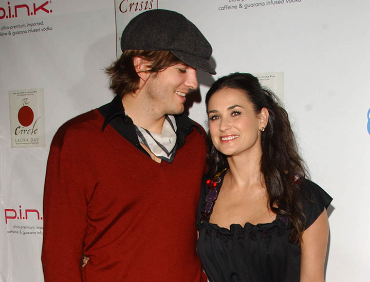 Ashton Kutcher Demi Moore West Hollywood 2007