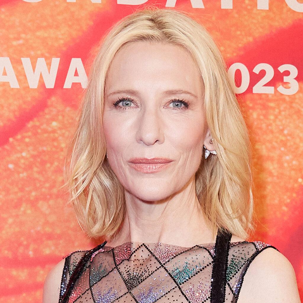 Cate Blanchett, 49, cuts a stylish figure at the Louis Vuitton