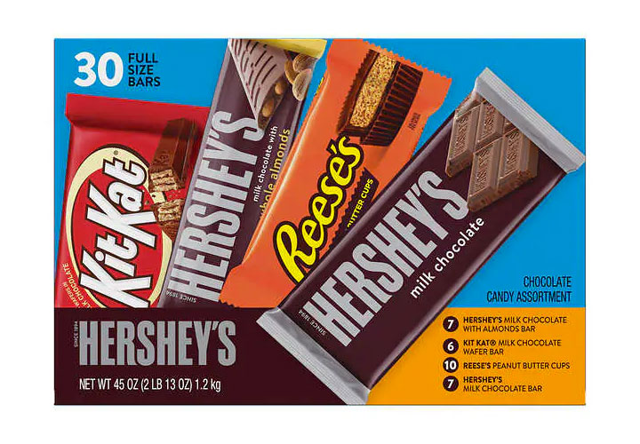 assorted hershey's candy