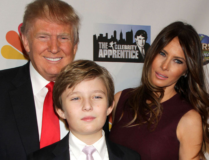 Donald Trump, Melania Trump, Barron Trump