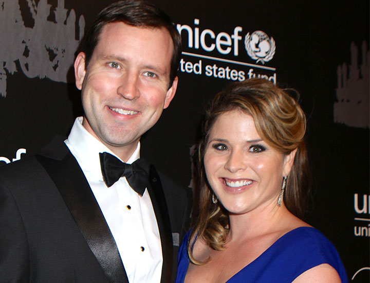 Jenna Bush Hager Henry Hager UNICEF Snowflake Ball NYC