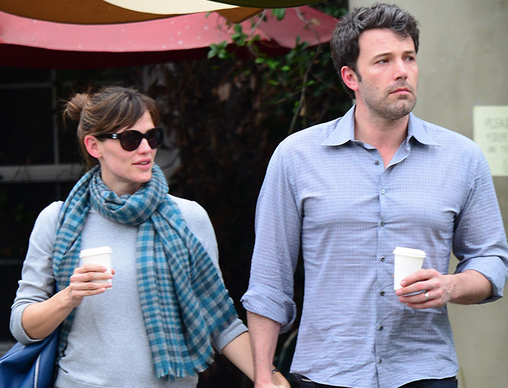 Jennifer Garner Ben Affleck grabbing coffee Hollywood