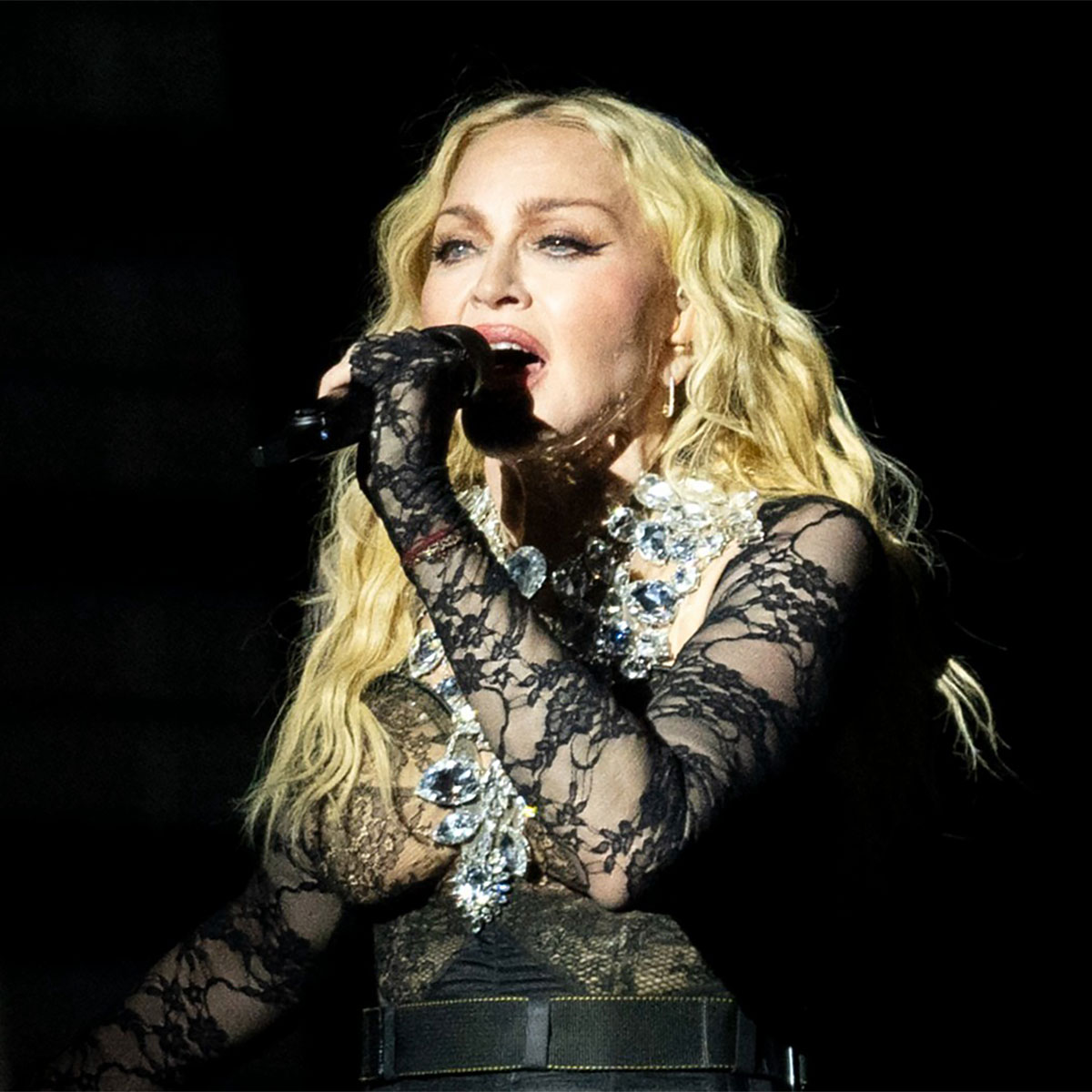 Madonna Fans Go Wild Over Her Sparkling Cone Bra As She Brings